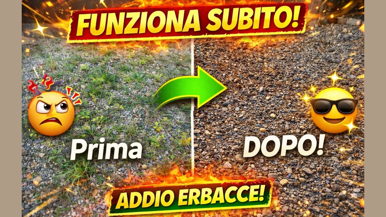 Diserbante naturale a costo QUASI 0 con solo 3 ingredienti