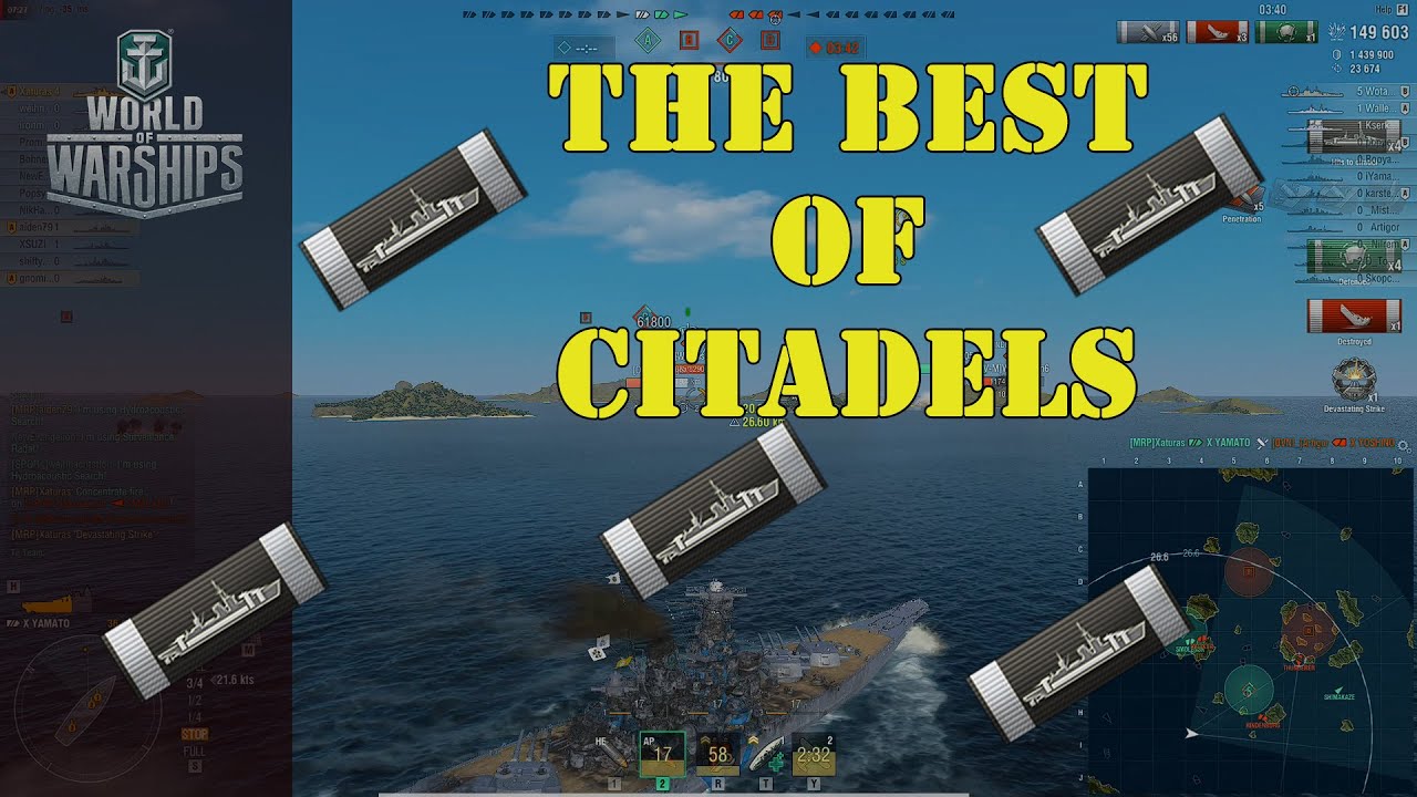 World of Warships | Wows Best of Citadels #1 |citadel compilation | Devastating strike| Best of Wows
