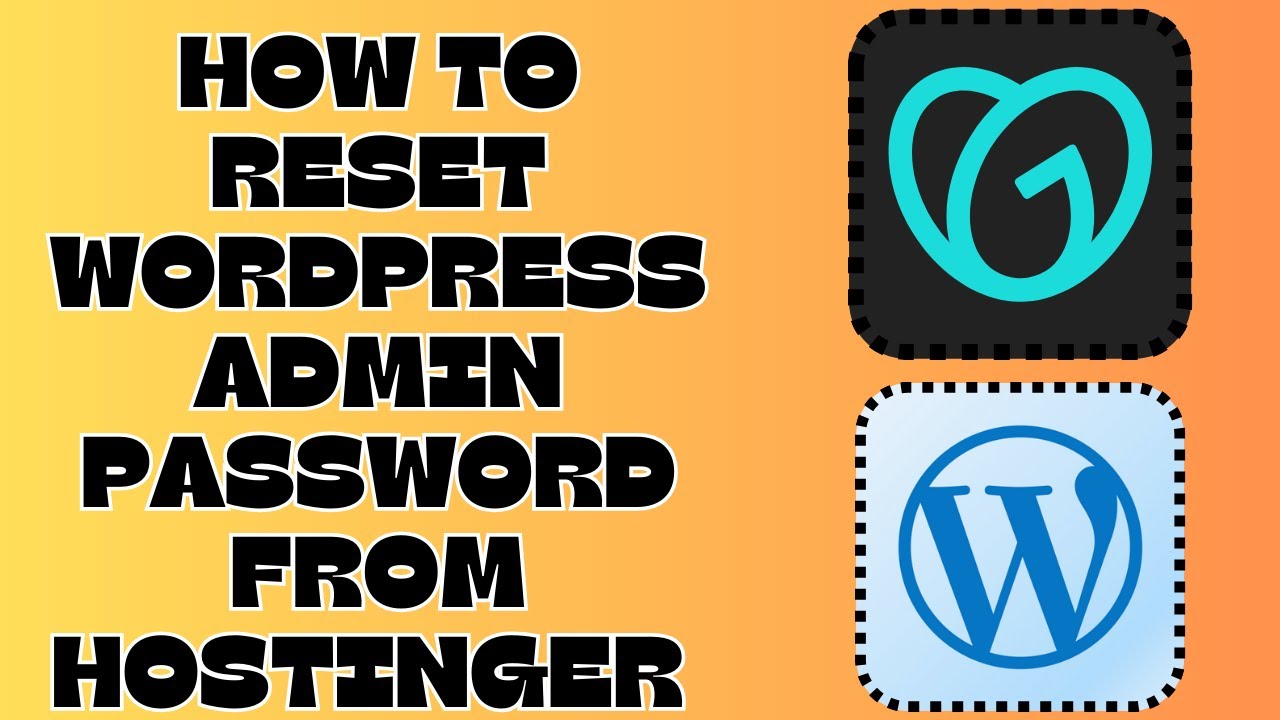 How to Reset Wordpress Admin Password From Hostinger Account 2024 @RockingSupport
