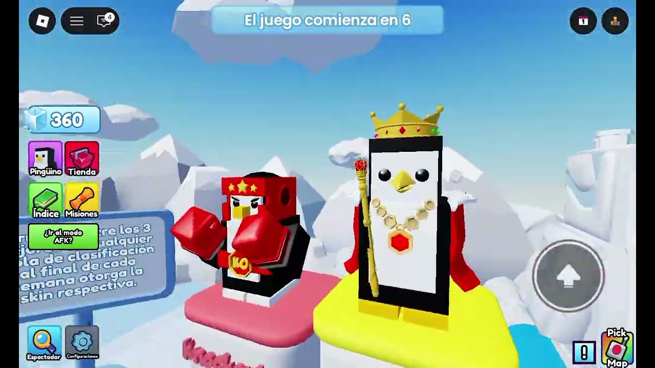 Parte 2 hoy jugamos devuelta el de los pingüinos y vimos más skins