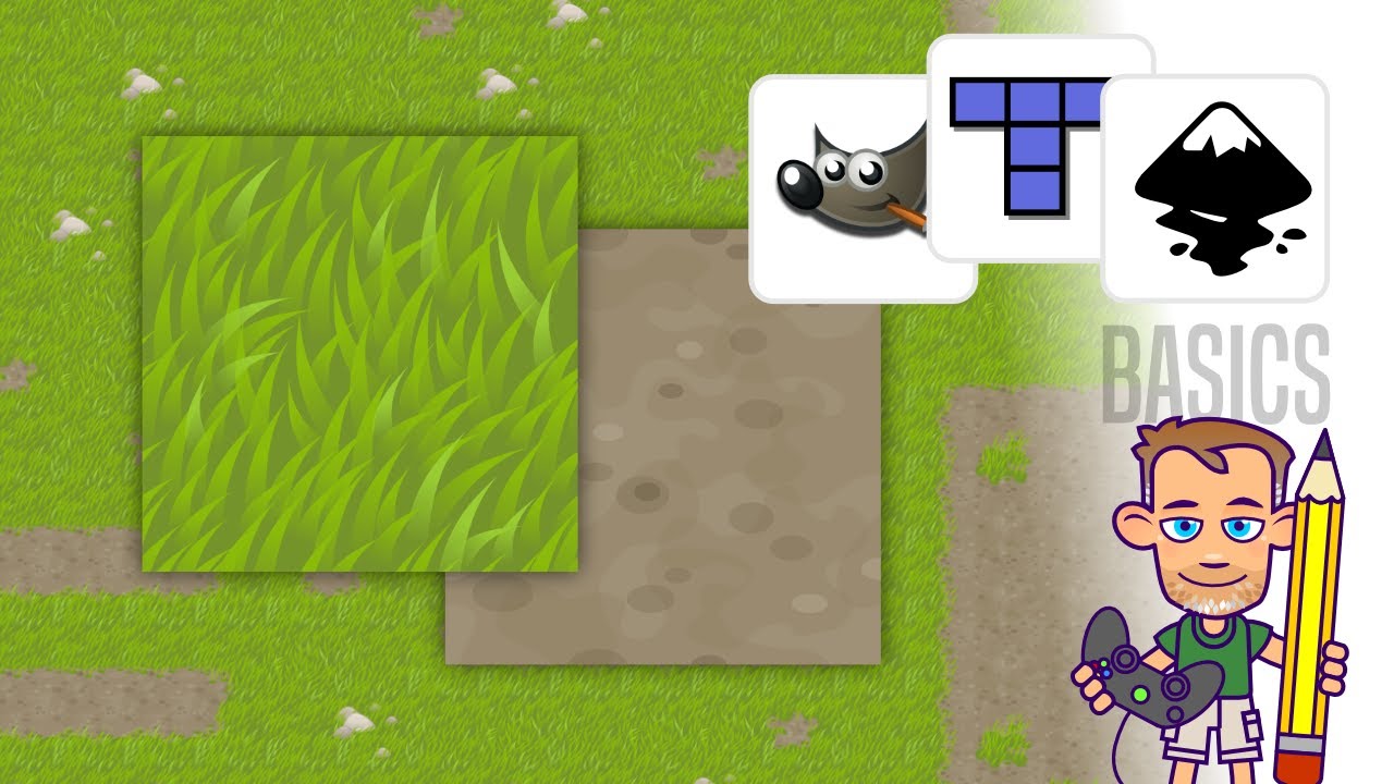 Inkscape Tutorial - Game Art Creation - Turn Seamless Tiles from Inkscape into Game Ready Bitmaps