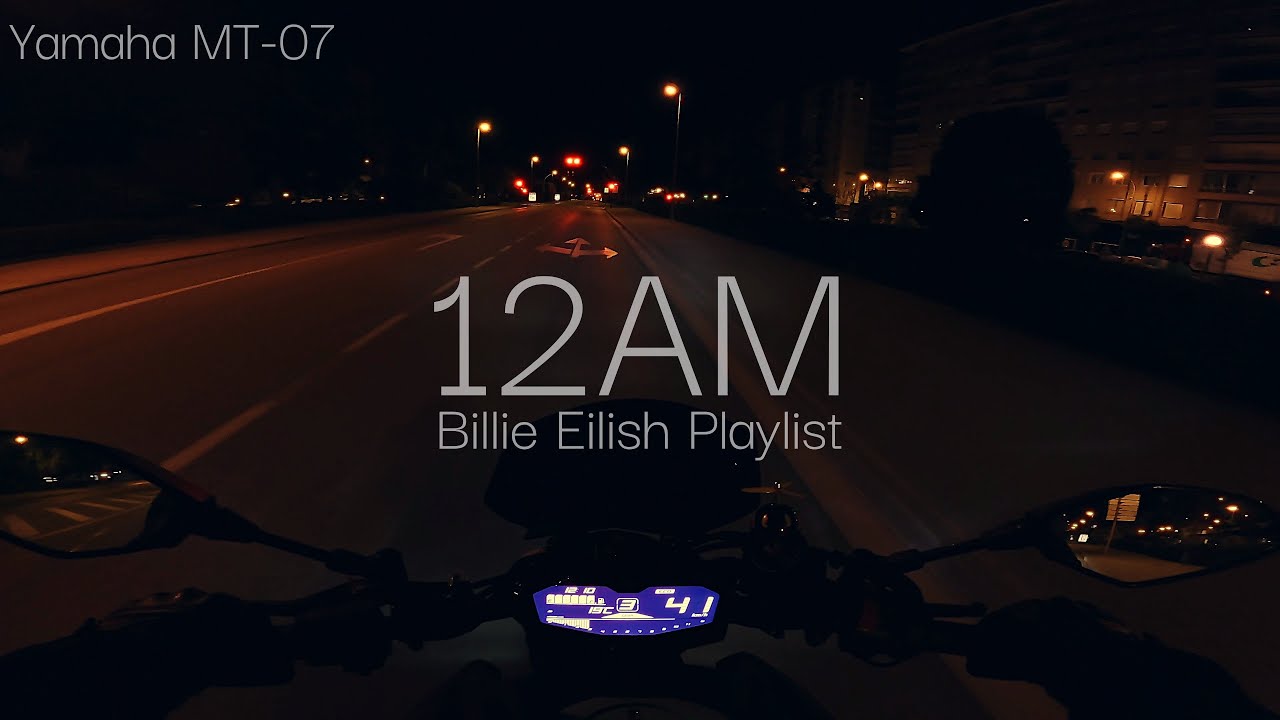 Billie Eilish Playlist Paseo a Medianoche | Yamaha MT-07 | 4K GoPro Hero 12