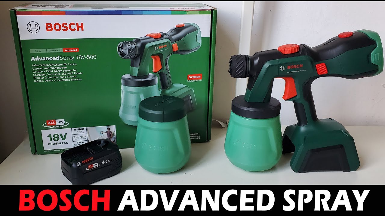RECENSIONE: AdvancedSpray, la pistola a spruzzo a batteria della Bosch, ottima per verniciare