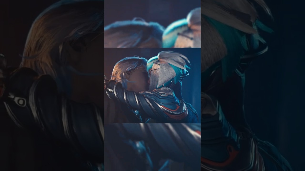 Kissing Aoi on New Years  #warframe1999 #warframe #edit