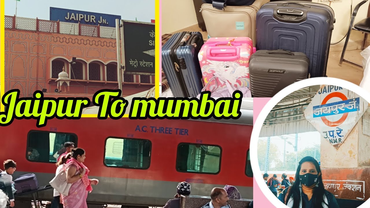 Jaipur To Mumbai journey. 🚂. | Train Journey. | Nassokitchen vlogs 