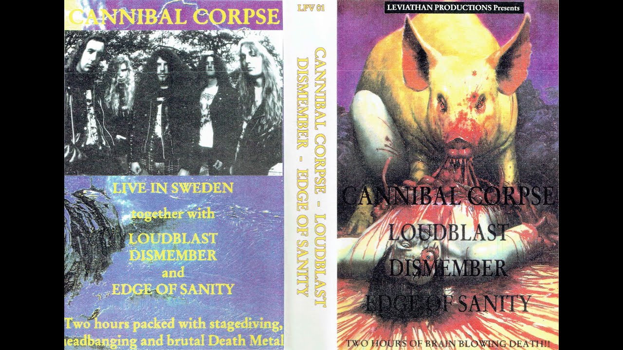 Edge Of Sanity, Dismember, Loudblast & Cannibal Corpse - Live Jukebox, Norrköping, Sweden 11-10-1991