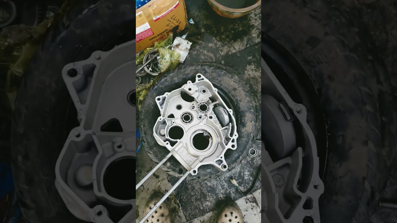 Bajaj Avenger 220 engine noise problem, crank shaft bearing replace