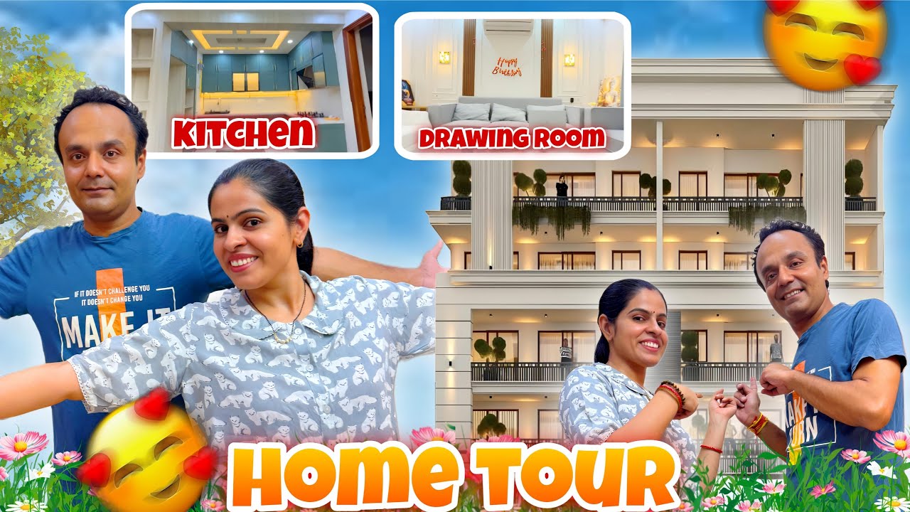 Our Fully Furnished Home  🏠tour/Dream house tour/ऐसा घर बनाया देख के सबकी आँखे खुली रह जाए 😱
