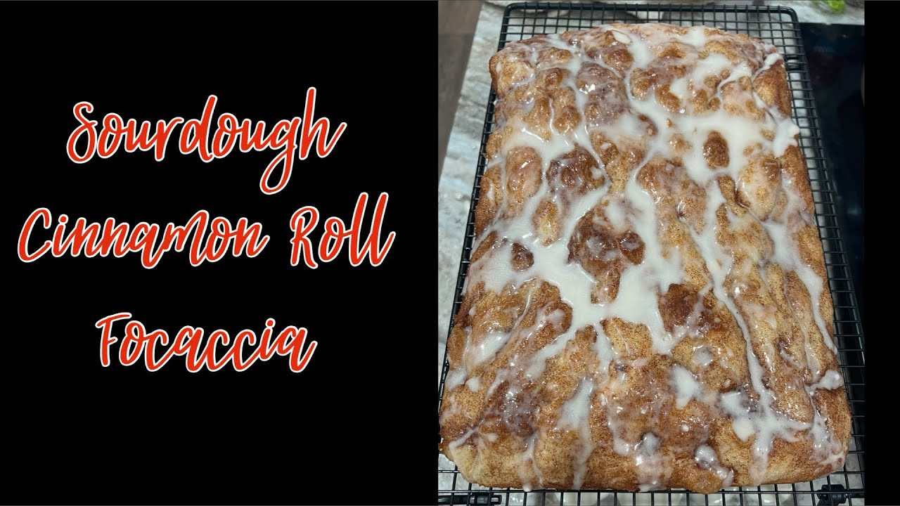 Фокачча из булочки с корицей на закваске