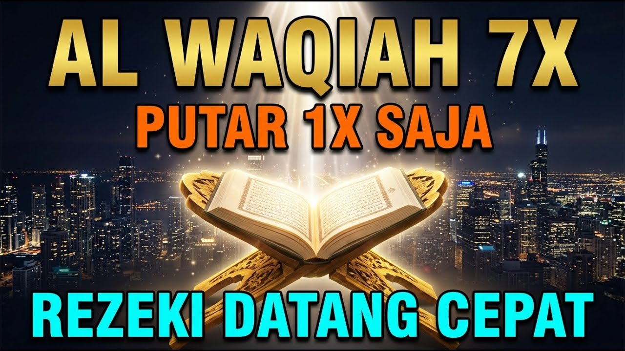 Dengar Surah Al Waqiah 7X Sekali Saja Rezeki Datang Berlimpah