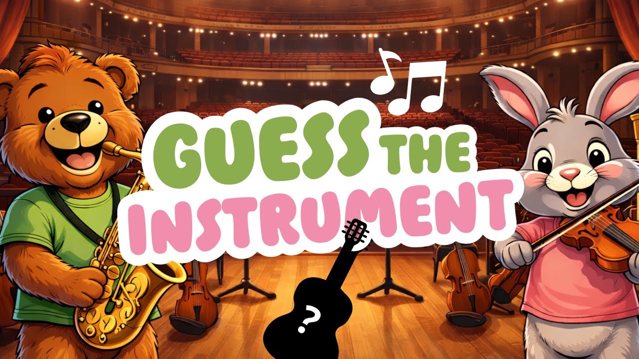 GUESS THE SOUND | Musical Instruments Quiz | Fun Learning Game for Preschoolers & Toddlers