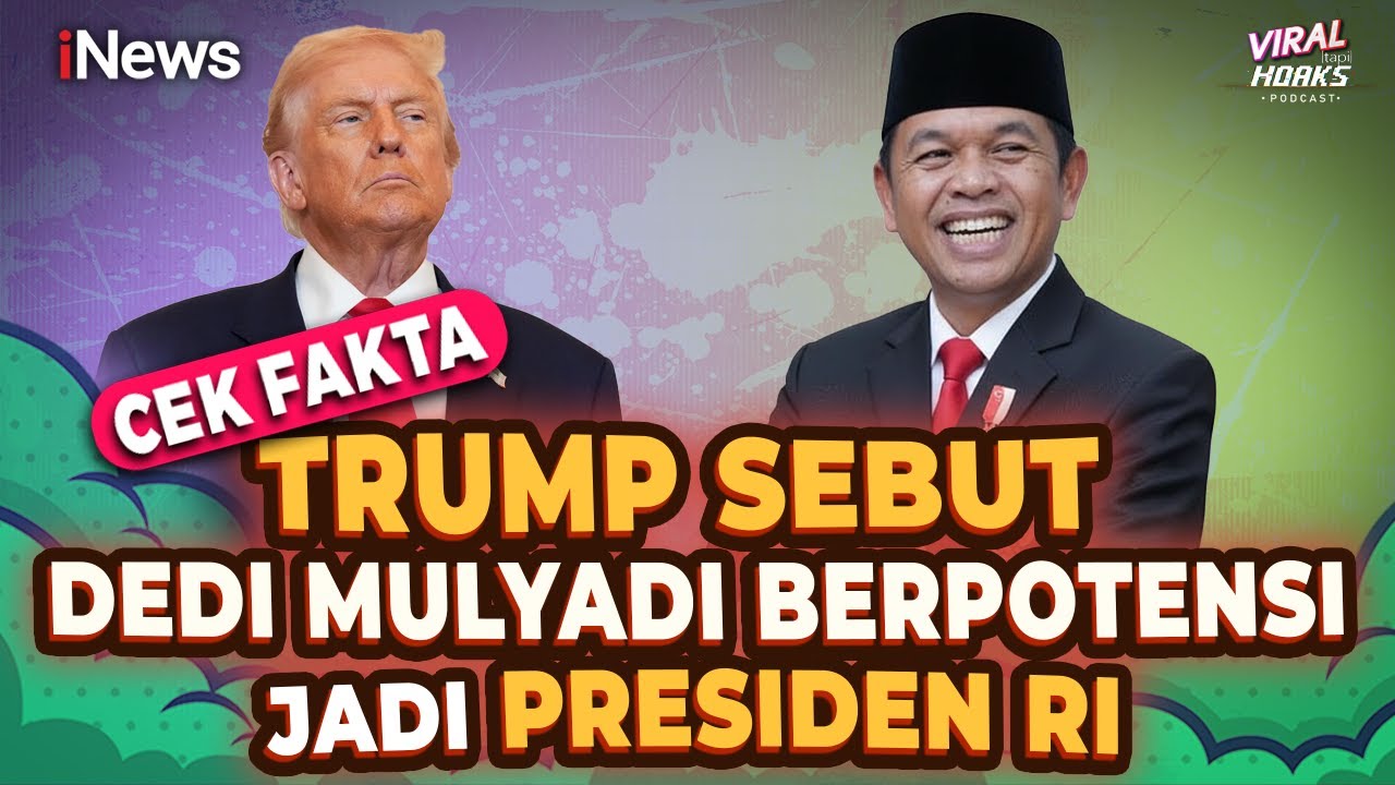 Presiden AS Donald Trump Sebut Dedi Mulyadi Berpotensi jadi Presiden? Cek Fakta | Viral tapi Hoaks