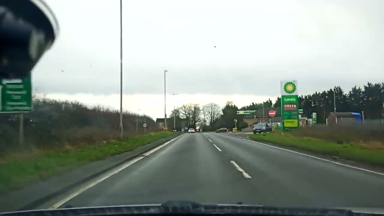 driving Route #27Xt A15, from M180 junction to A46.
