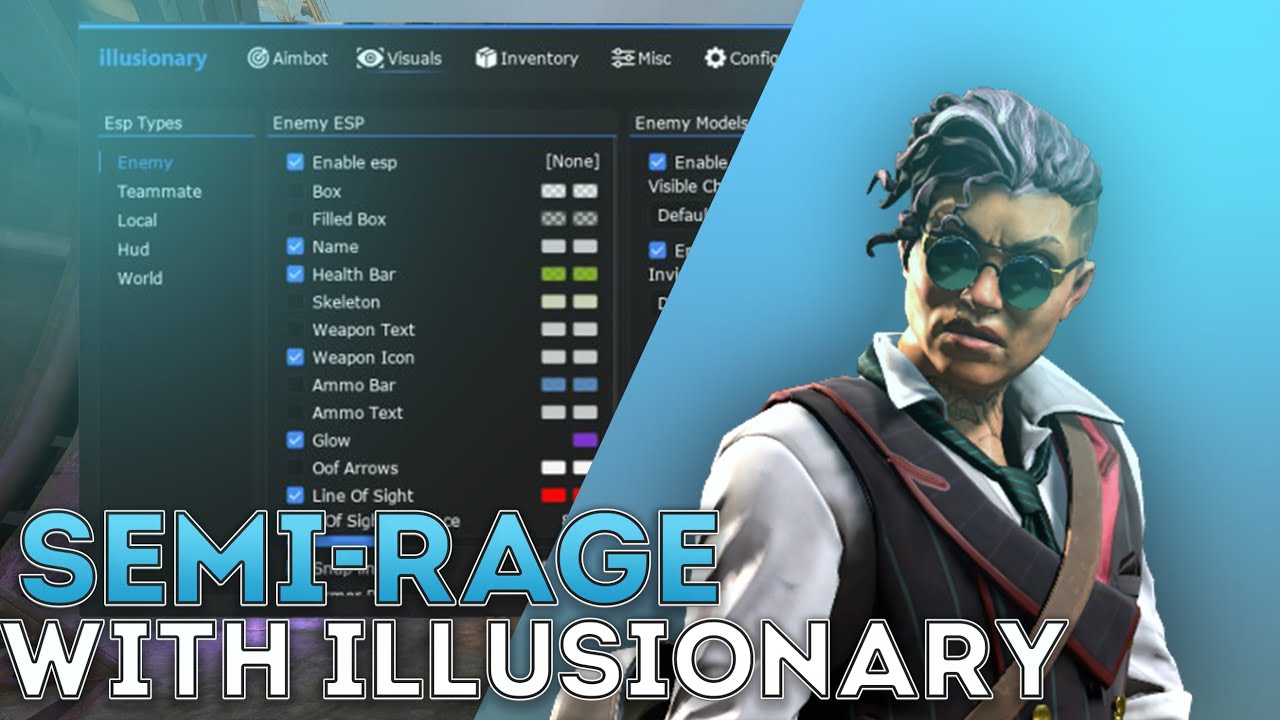 SEMI-RAGE  CHEATING with illusionary | FREE CFG | VAC BYPASSING | читы | мемесенс