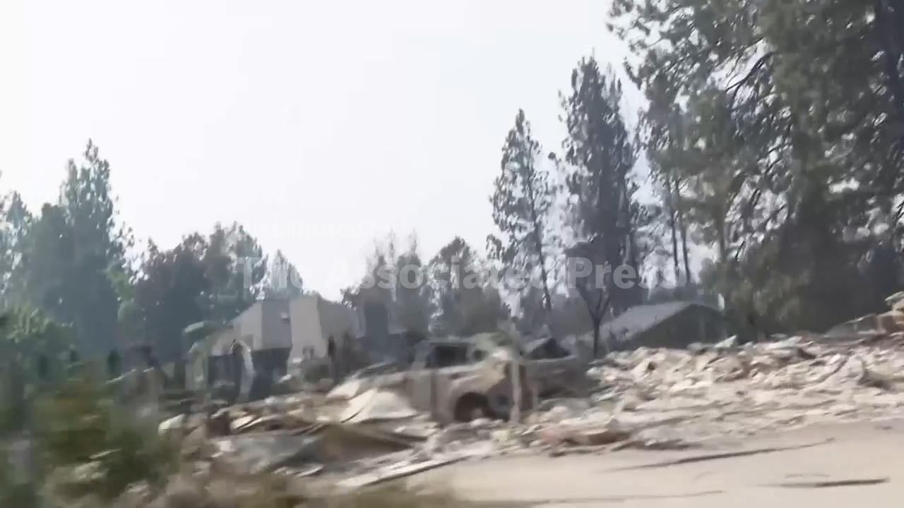Wildfire damage leaves burned homes and debris across Spokane area
