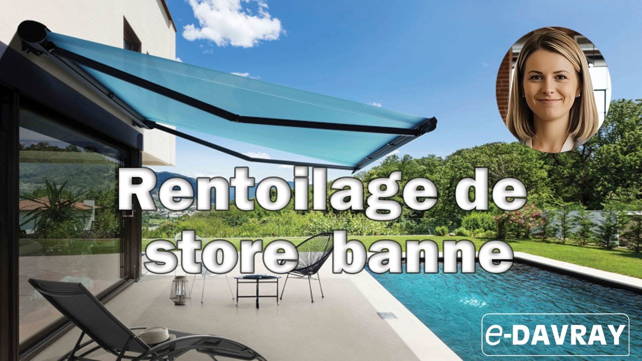 Rentoilage de store banne   E DAVRAY