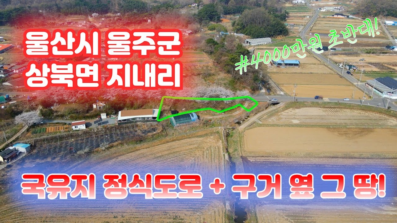 103 울산광역시 울주군 상북면 지내리(국유지 정식도로 바로 옆, 4000만원대)