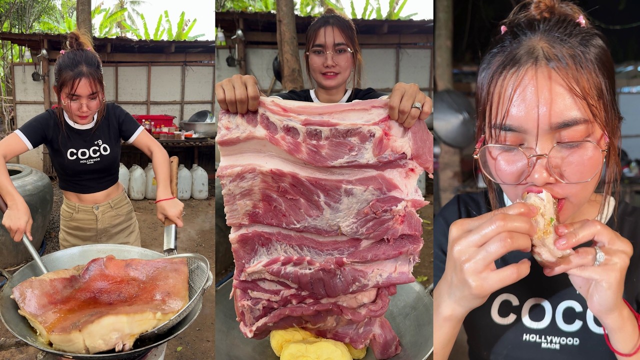 Amazing cooking pork with butter for fry with sauce recipe