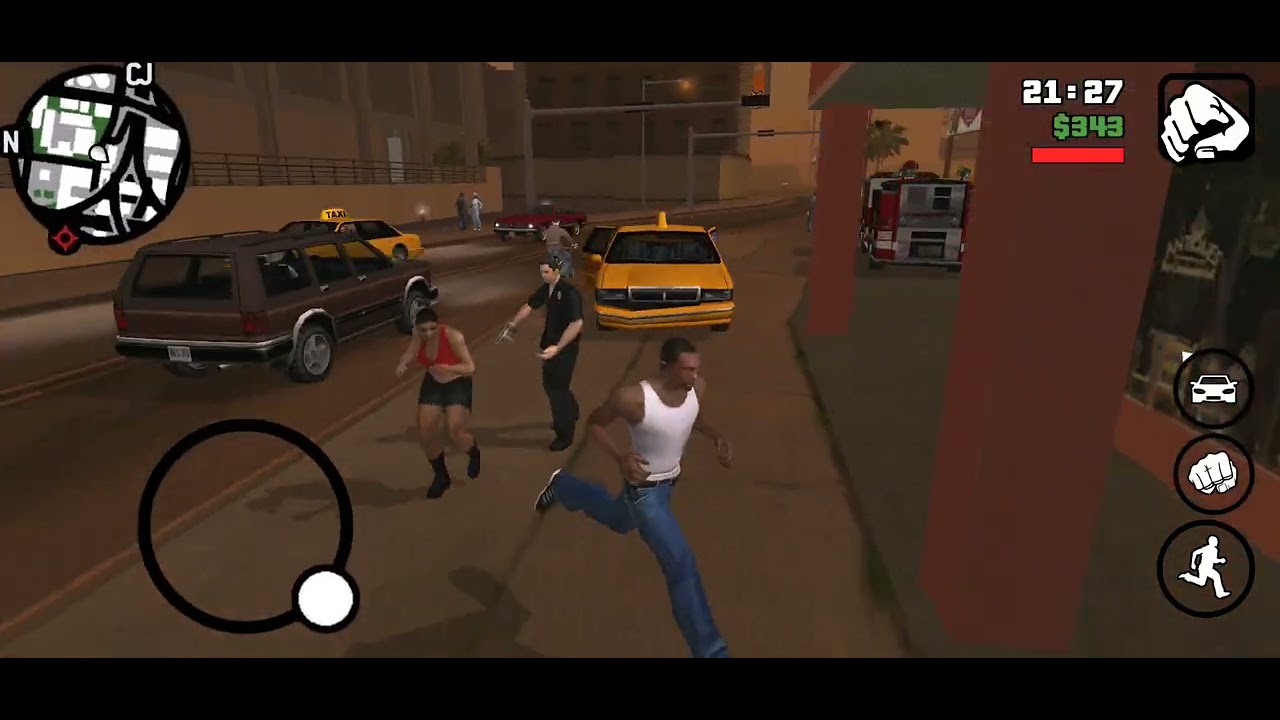 GTA SAN ANDREAS İlk Videom / TAKSİCİLİK YAPARKEN KADIN BANA SALDIRDI VE BAKIN POLİS NE YAPTI