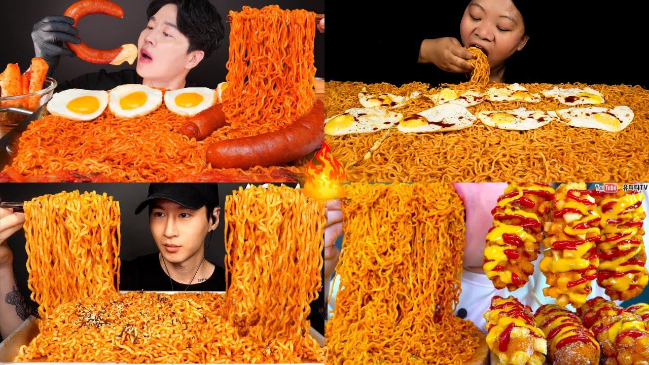 2X Spicy Nuclear Fire Noodles Challenge 🔥| Extreme Spicy Noodle Mukbang Asmr Compilation