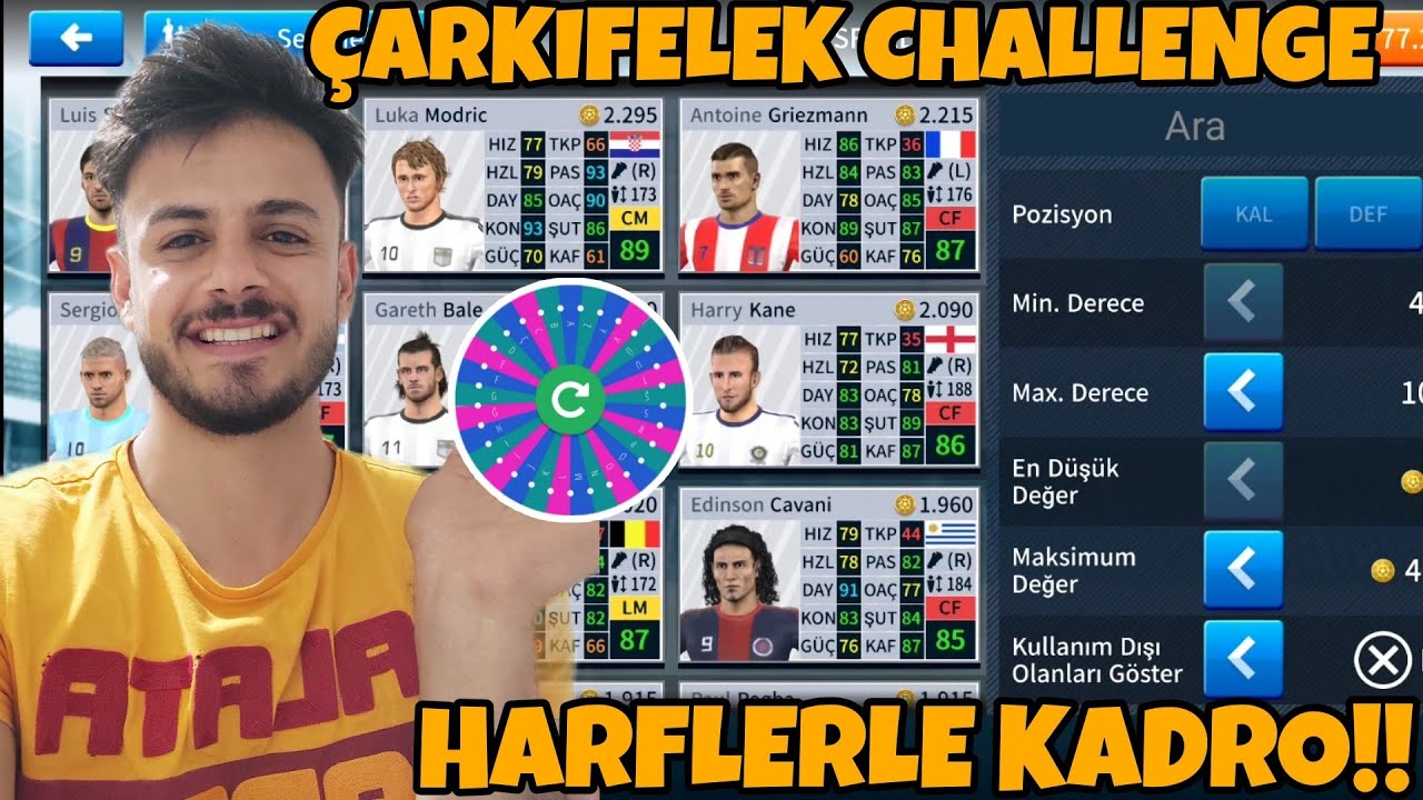 ÇARKIFELEK CHALLENGE!! HARFLERLE KADRO! DLS 19