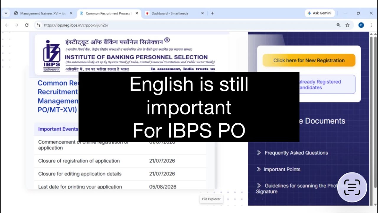 Major Change in IBPS PO Notification but Don&rsquo;t Ignore English! It&rsquo;s still very important💯 #ibpspo
