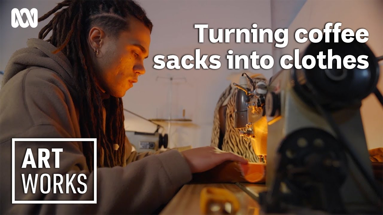 Coffee bag jackets and curtain vests – Noah Johnson’s wearable art | Art Works