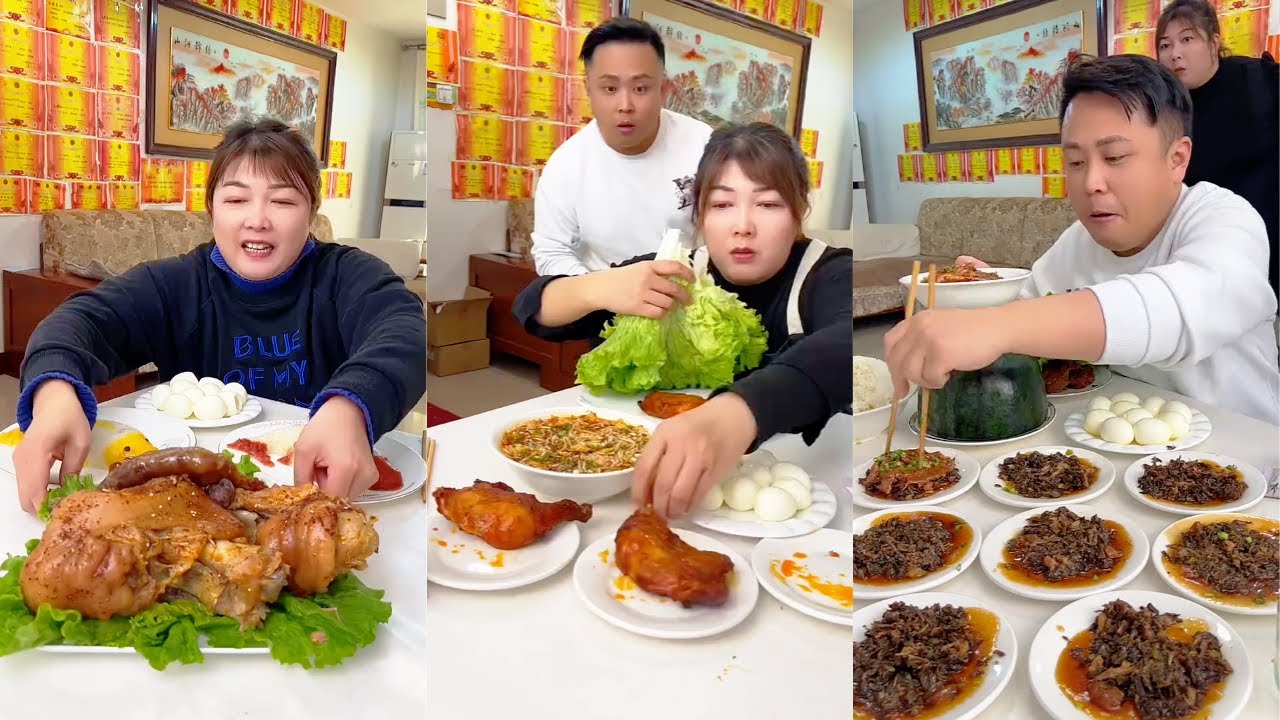 couple food funny eating