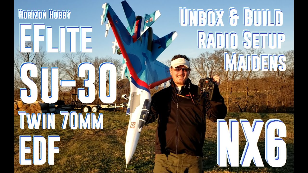 Horizon Hobby - Su-30 Twin 70mm - Unbox, Build, Radio Setup, & Maiden Flights