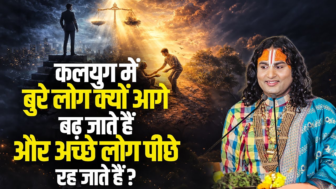 कलयुग में बुरे लोग क्यों आगे बढ़ जाते हैं और अच्छे लोग पीछे रह जाते हैं ? अनिरुद्धाचार्य जी  महाराज