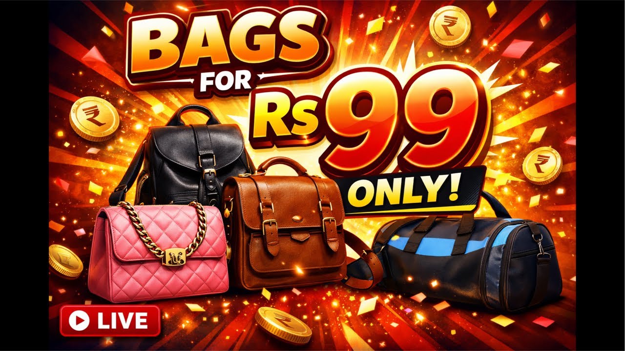 Live bag sales ₹ 99 only
