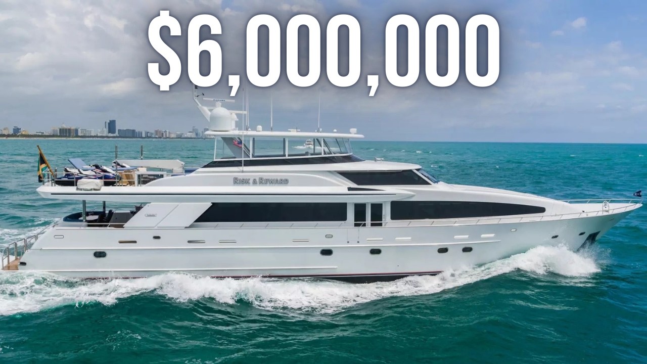 $6,000,000 120' Crescent Raised Pilothouse SuperYacht Tour | Luxury Yacht Walkthrough