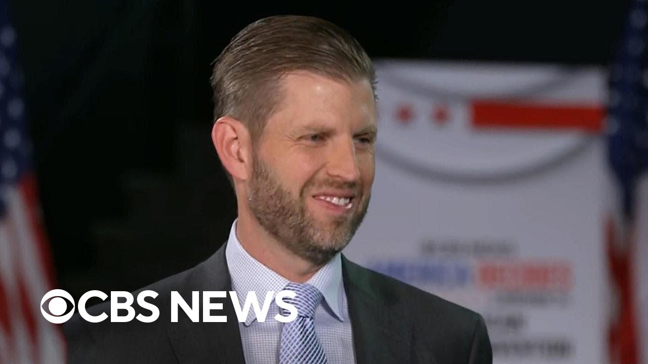 Eric Trump says father is in 