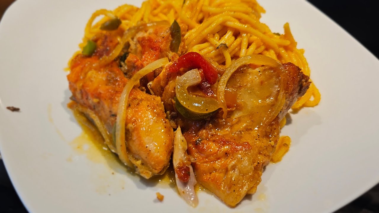 Salmon Pumpkin noodle meal 