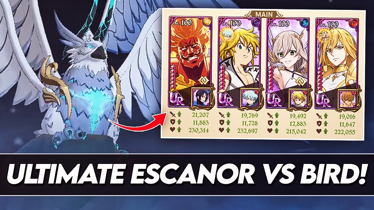 ULTIMATE ESCANOR MAKES THE BIRD DEMONIC BEAST SUPER EASY!!! (Demonic Beast Showcase) 7DS Grand Cross
