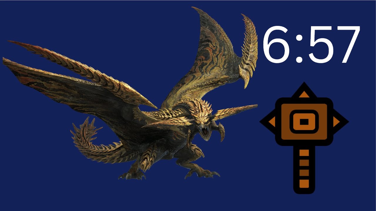 MH Wilds Rey Dua Hammer Solo 6:57 (No rocks/flashes)