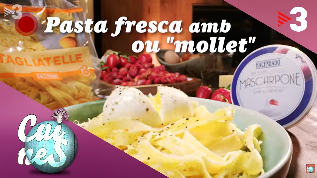 Pasta fresca amb ou 