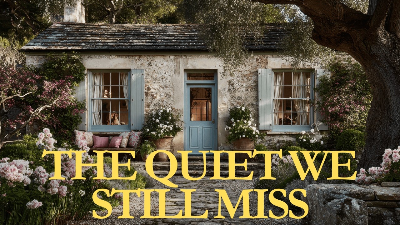 English Country Cottage Vintage Teal & Warm Candlelight | The Quiet Romance of Early Spring Living