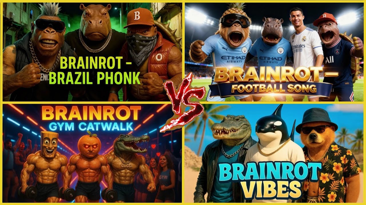 BRAINROT BRAZIL PHONK🆚 BRAINROT ФУТБОЛ🆚 BRAINROT GYM CAWWALK🆚 BRAINROT VIBES