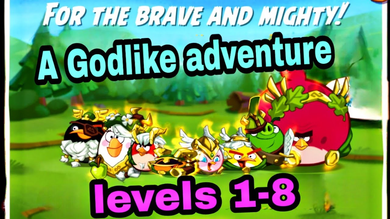 Angry birds 2 a godlike adventure levels  1-8 !!  7 July 2023 #ab2 adventure today