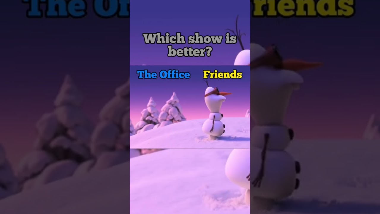 Olaf Decides: The Office vs Friends! || Which show is better? || #shorts #office #friends #disney