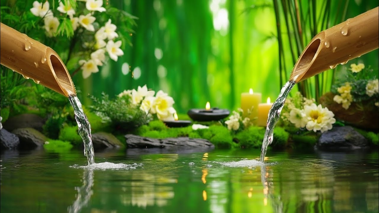 Beautiful Relaxing Music 🌿 Nature Sounds, Meditation Music, Spa Music, Calming Piano, Bamboo