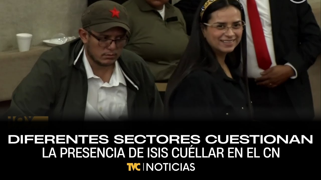 Diferentes sectores cuestionan la presencia de Isis Cuéllar en el Congreso Nacional.