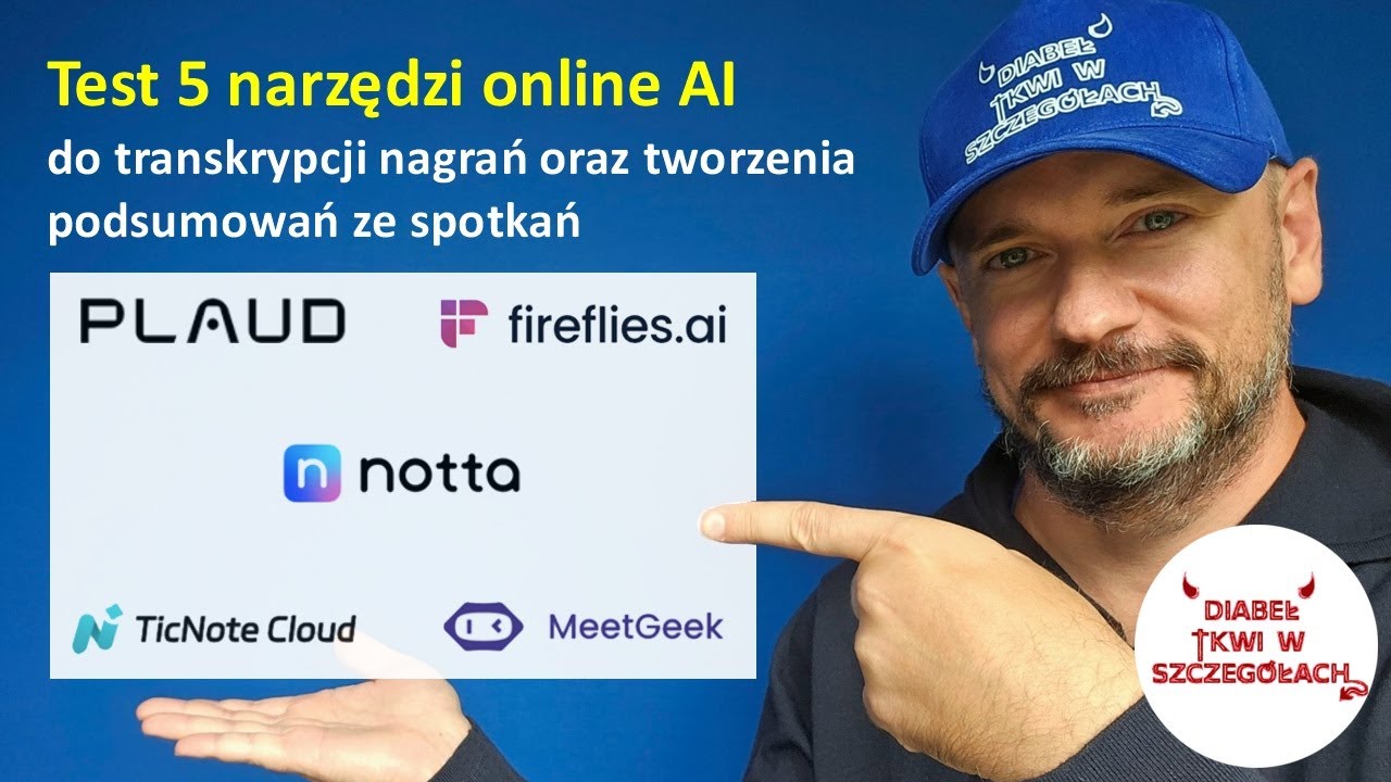 Por&oacute;wnanie 5 narzędzi do transkrypcji Plaud Note, Mobvoi TicNote, MeetGeek, Notta, Fireflies