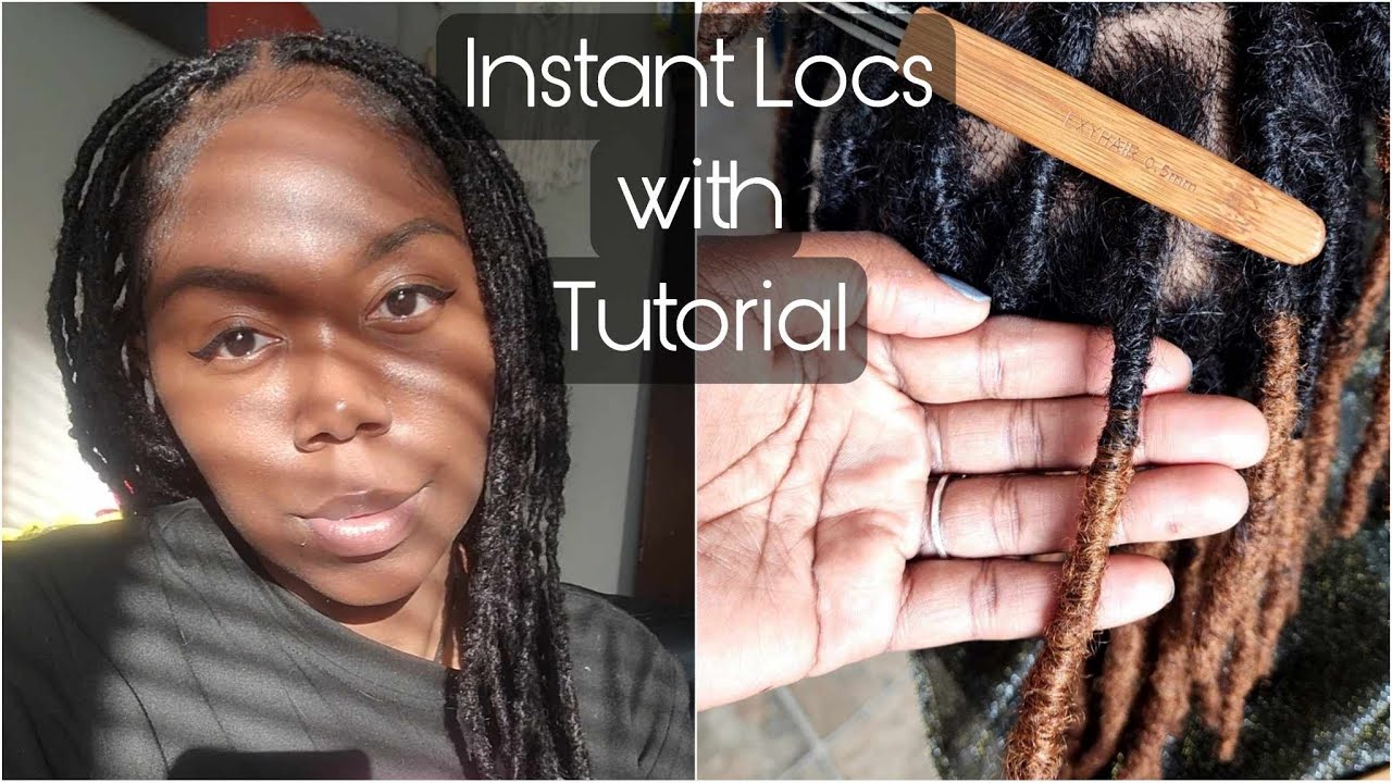 1st EVER DIY Instant Locs starring Exyhair | DIY Loc extensions| Thin & Fine 4c Hair| Alopecia