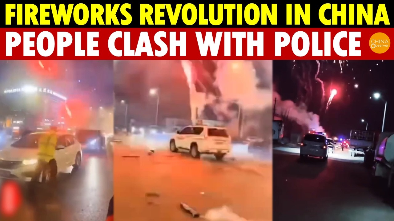 China Erupts in Fireworks Revolution! On New Year’s Eve, Police Swarm the City, Sirens Everywhere
