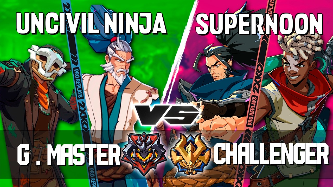 2XKO ▰ UNCIVIL NINJA (Ясуо-Экко) vs SUPERNOON (Ясуо-Экко) ▰ Повторы уровня 2XKO Pro