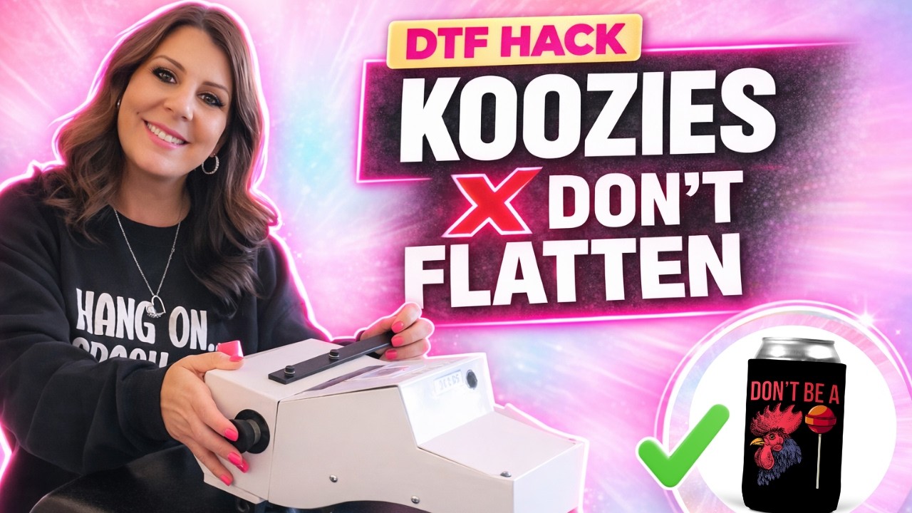Stop Crushing Your Koozies – Do This Instead (DTF Tutorial)