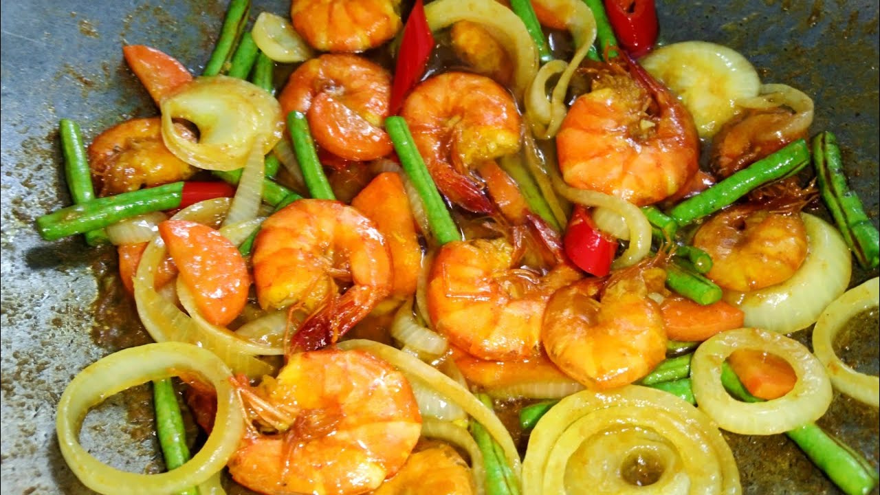 Resepi Udang Goreng Kunyit Super Enak | Buat Sendiri Baru Tahu Betapa Sedap Nya
