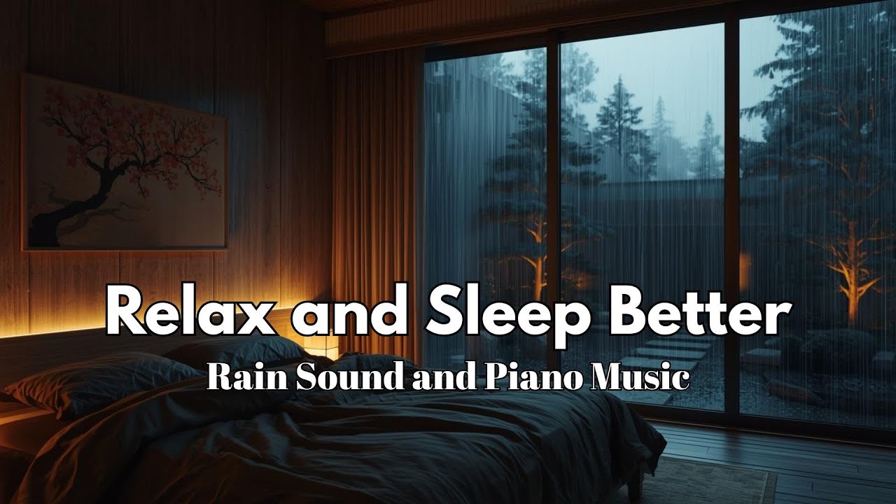 Relaxing Music Relieves Stress, Anxiety and Depression 💧 Healing Piano + Rain Sounds, Calm Music